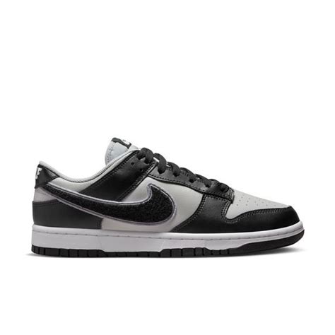 nike dunk low zwart grijs